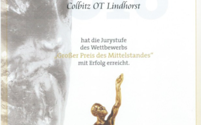 Ausgezeichnet  „Großer Preis des Mittelstandes“