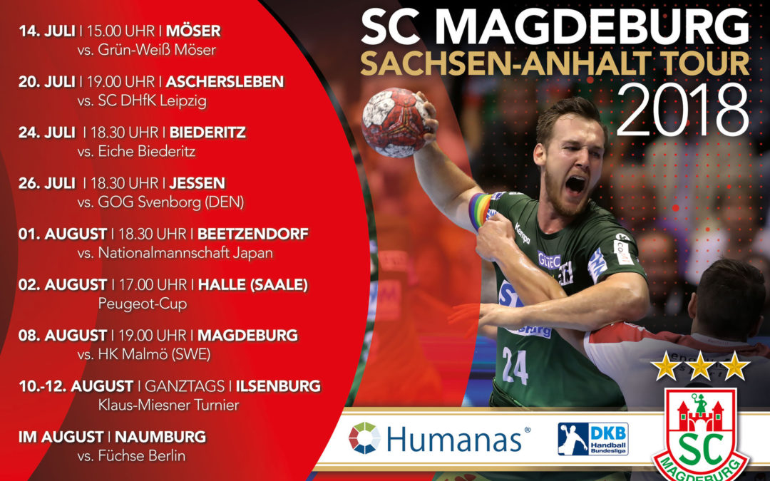 Humanas auf Sommertour 2018 mit dem SC Magdeburg