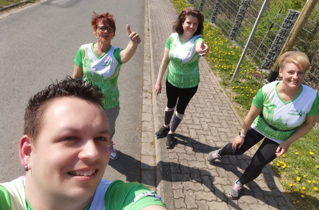 Humanas-Lauffreunde beim „Coronathon“