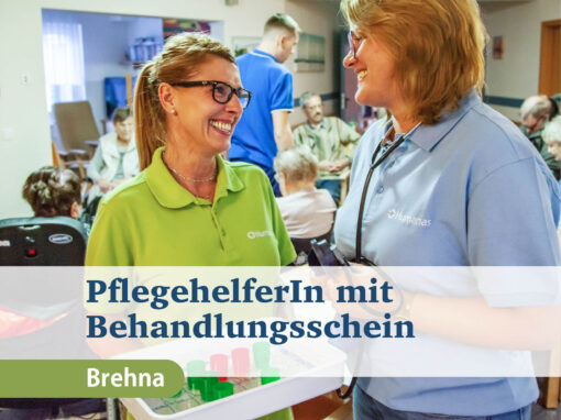 PflegehelferIn (m/w/d) mit Behandlungsschein am Standort Brehna
