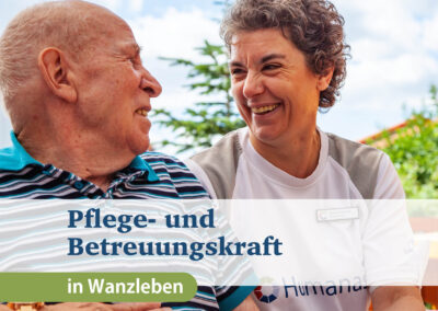 Pflege- und Betreuungskraft (m/w/d) am Standort Wanzleben