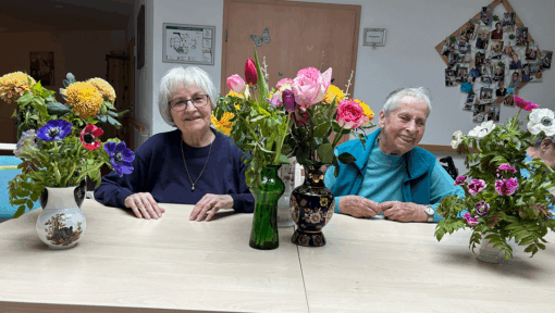 Schnittblumen bringen Frühling in Humanas-Wohnpark Gröbern