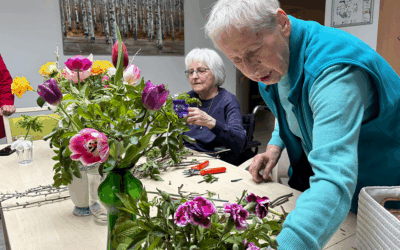 Schnittblumen bringen Frühling in Humanas-Wohnpark Gröbern