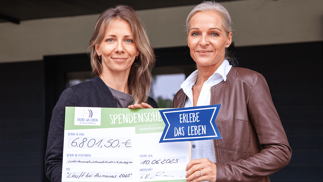 Spenden dank Sport: Humanas-Teams unterstützen vor Ort