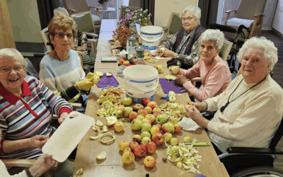 Herbststimmung in Tangermünde mit großer Apfelernte