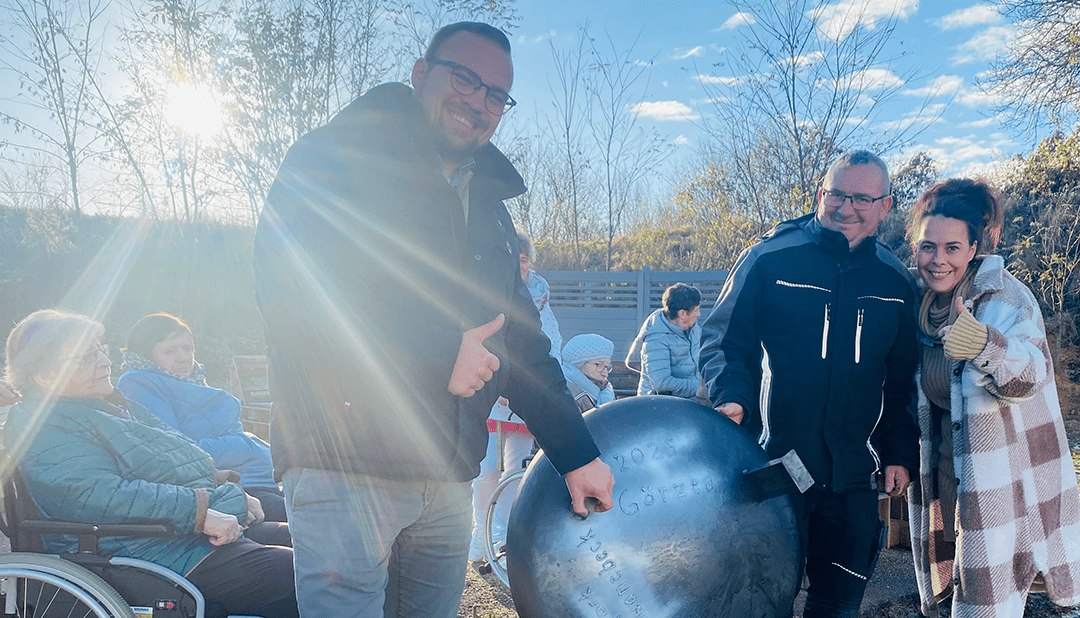 Neue Feuerschale nach Diebstahl für Schwanebecker Wohnpark