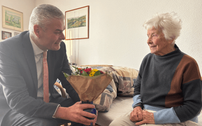 Magdeburger Wohnpark feiert 101. Geburtstag von Gertrude Antz