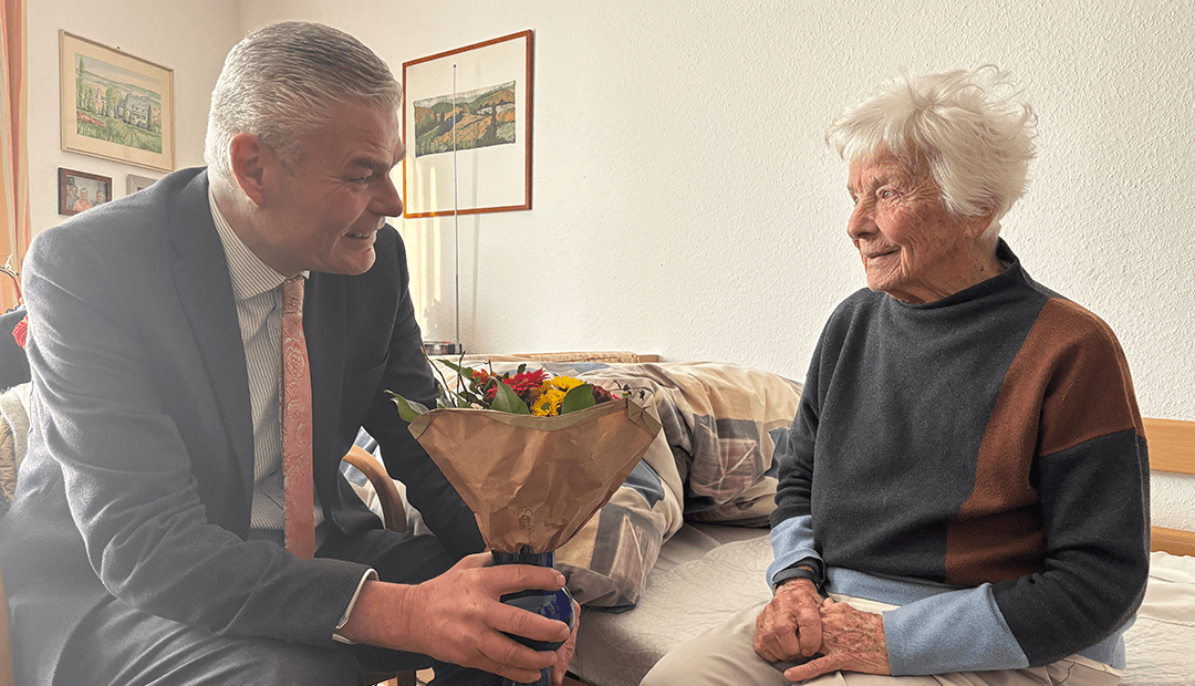 Magdeburger Wohnpark feiert 101. Geburtstag von Gertrude Antz