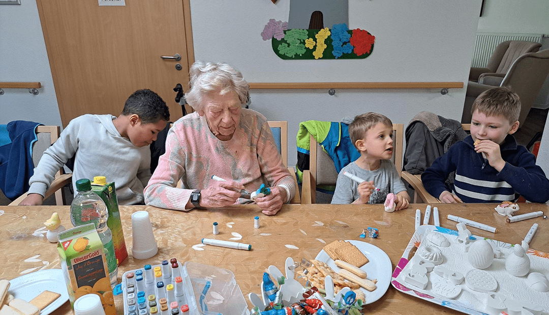 Kinder basteln für Ostern in Wefensleben und Brehna