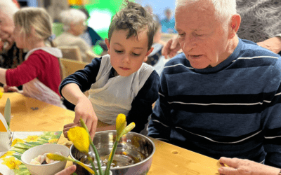 Eierfärben mit Jung und Alt in den Wohnparks