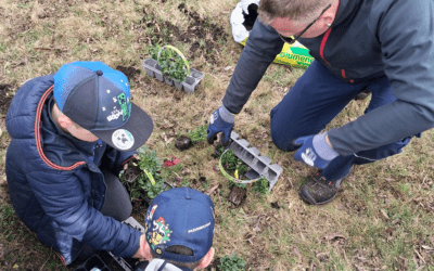 Pflanzaktion mit Kita-Kindern in Meisdorf