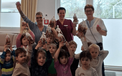 Ostersuche mit den Sarrezwergen im Wohnpark Wanzleben