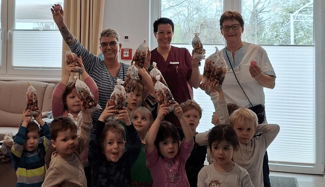 Ostersuche mit den Sarrezwergen im Wohnpark Wanzleben