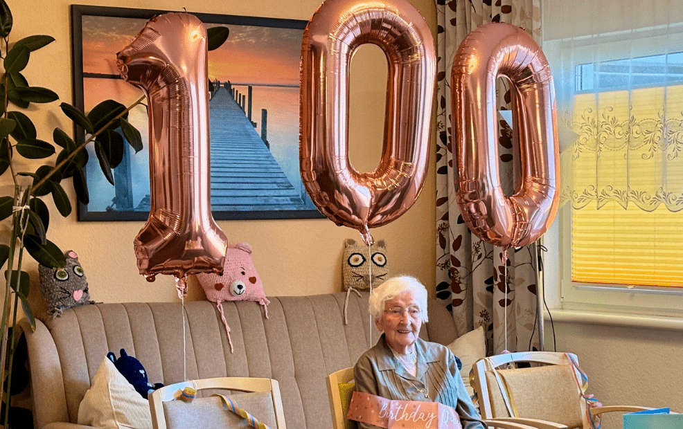 Wera Tiedge feiert in Grieben ihren 100. Geburtstag