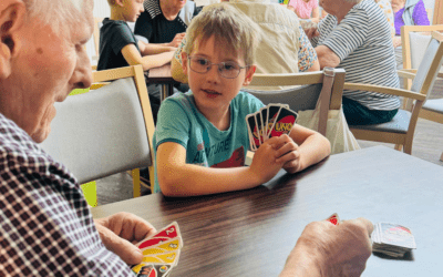 Vorschulkinder bringen Schwung in den Wohnpark Ballenstedt