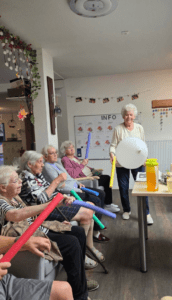 Bewegung und Gemeinschaft standen bei der Sportrunde im Wohnpark Zielitz im Mittelpunkt. Foto: Humanas