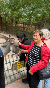 Der Esel war ein besonderes Highlight und sorgten für viele schöne Begegnungen. Foto: Humanas